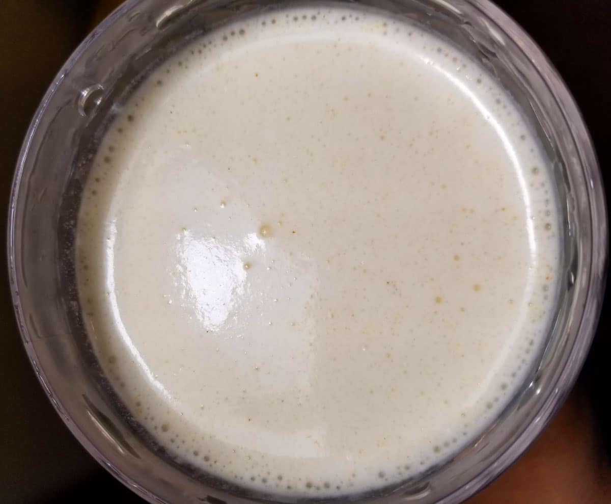 creamy peanut butter milkshake