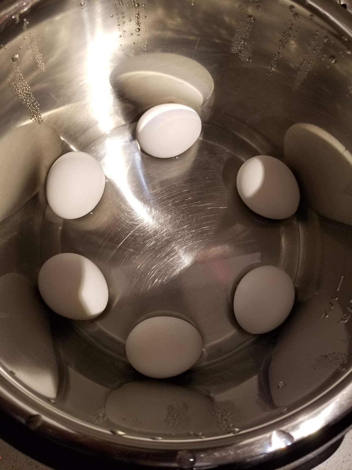 instant pot boiled eggs without rack