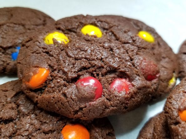 chocolate m&m cookies no eggs recipe