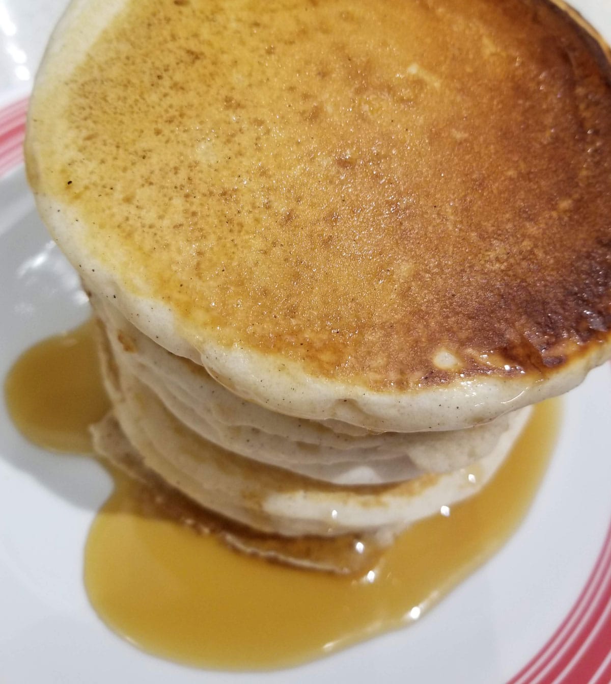 cinnamon vanilla pancakes with self rising flour eggless