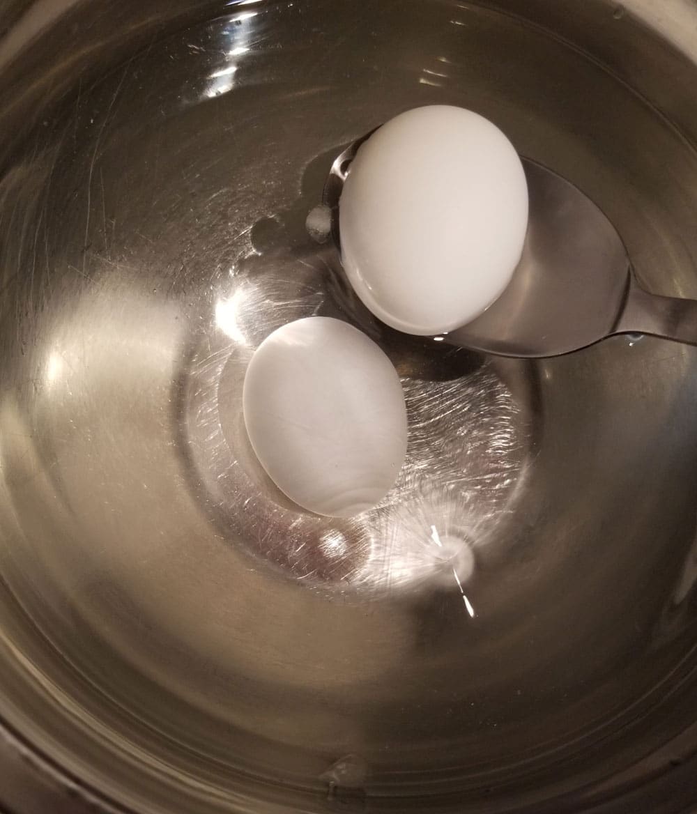 place eggs in water