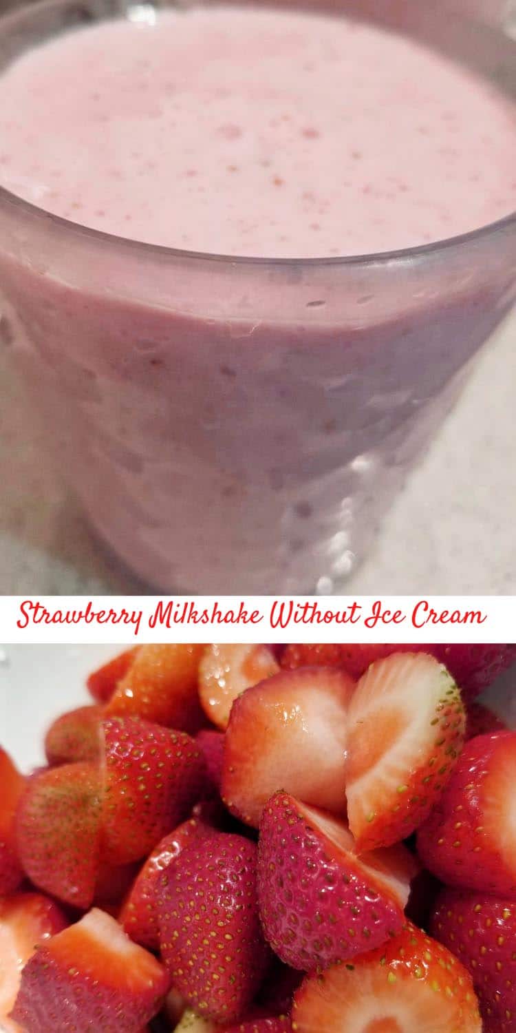 strawberry milkshake without ice cream