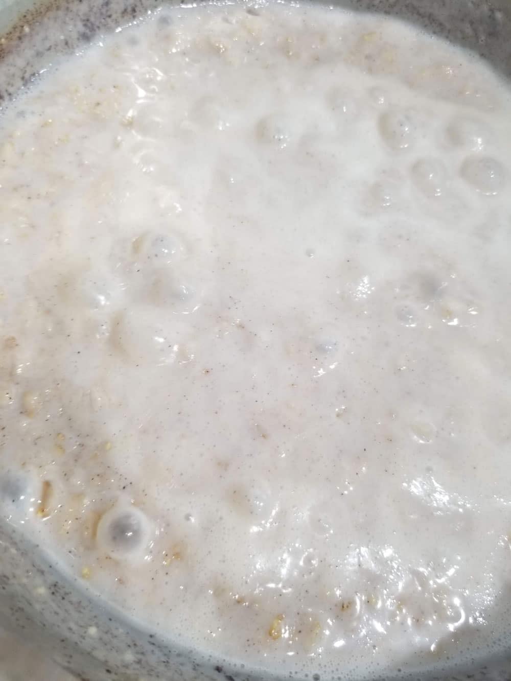 bring the oats mixture to a boil