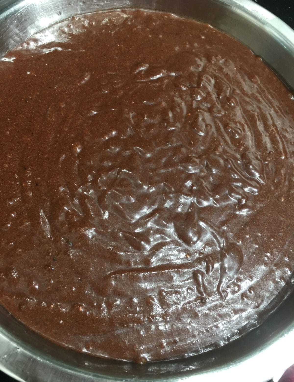 chocolate brownie cake batter