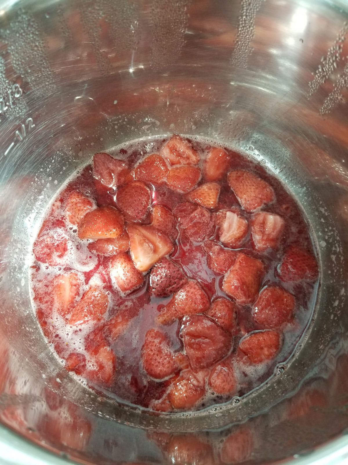 cooked strawberries