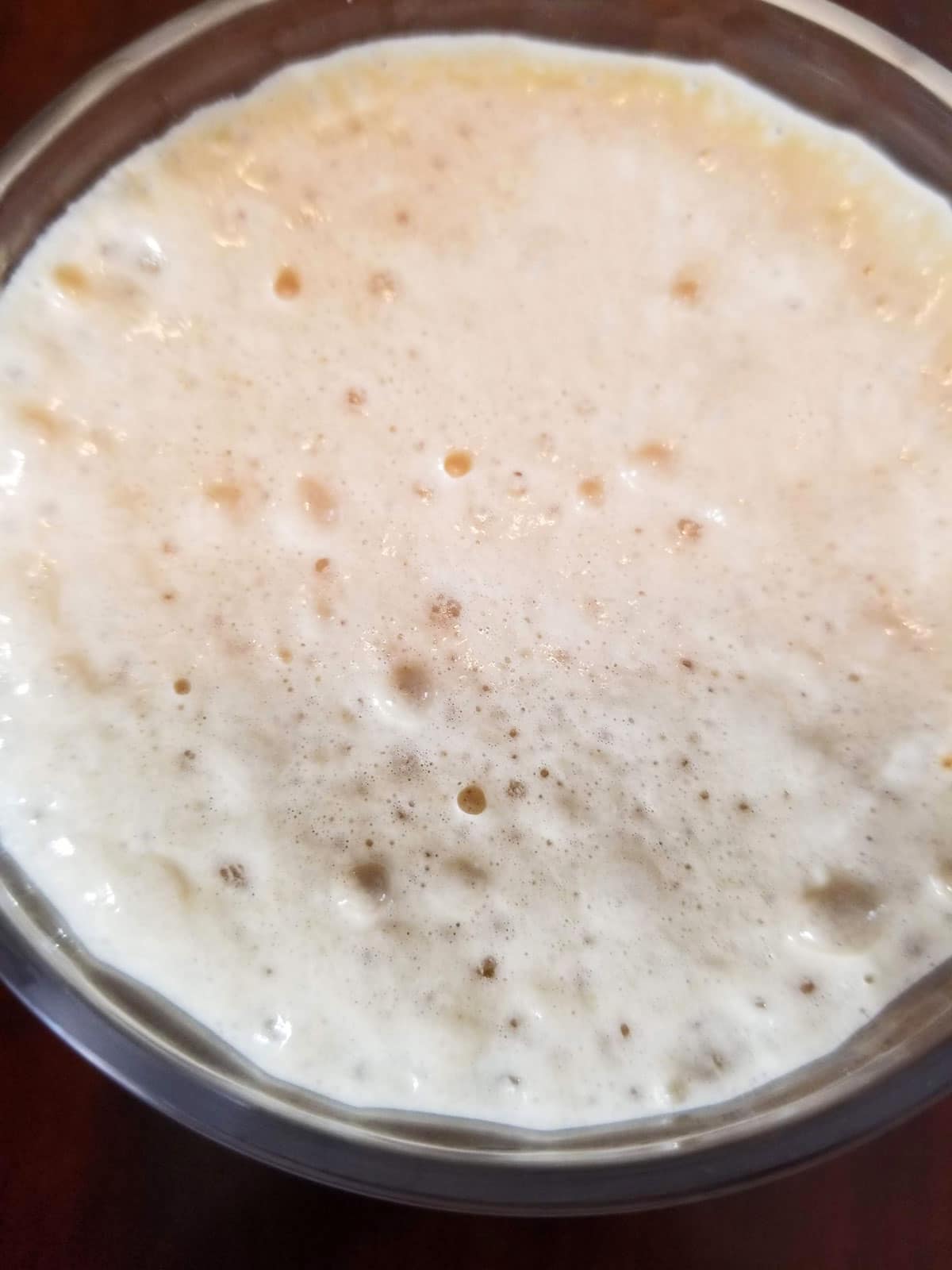 frothy instant cold apple coffee