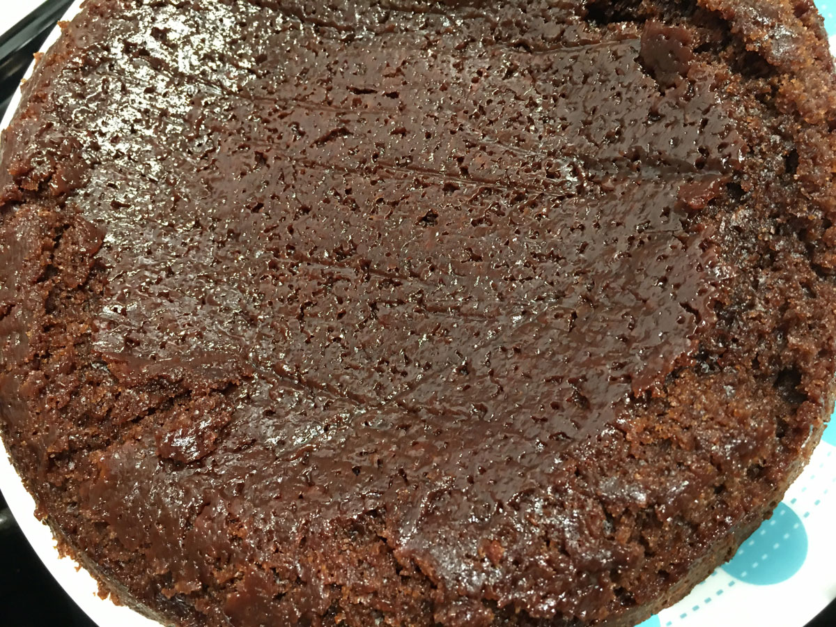 moist fallen chocolate brownie cake