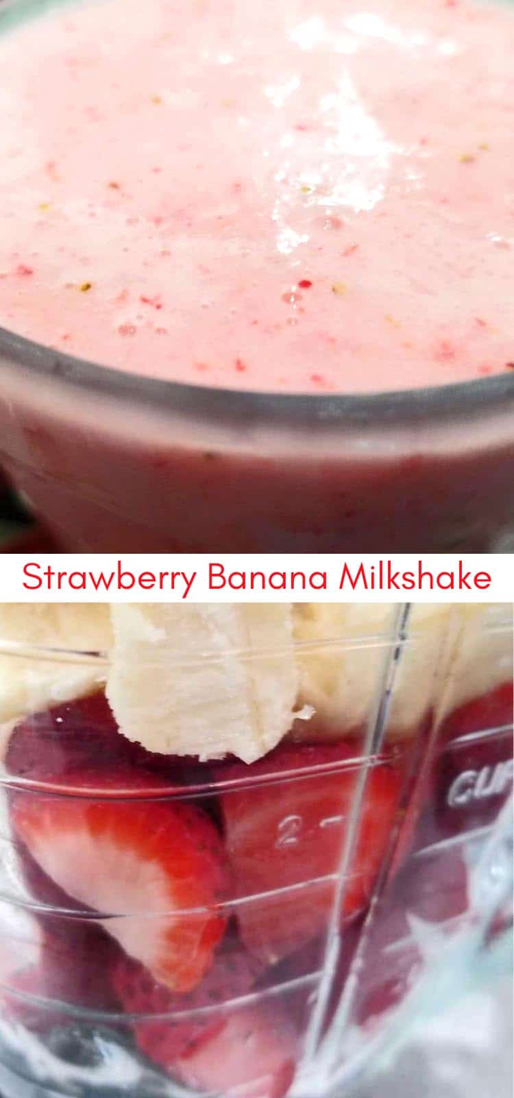 strawberry banana milkshake