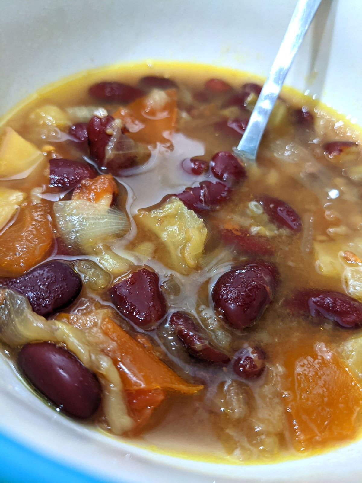 dark red kidney beans cabbage soup