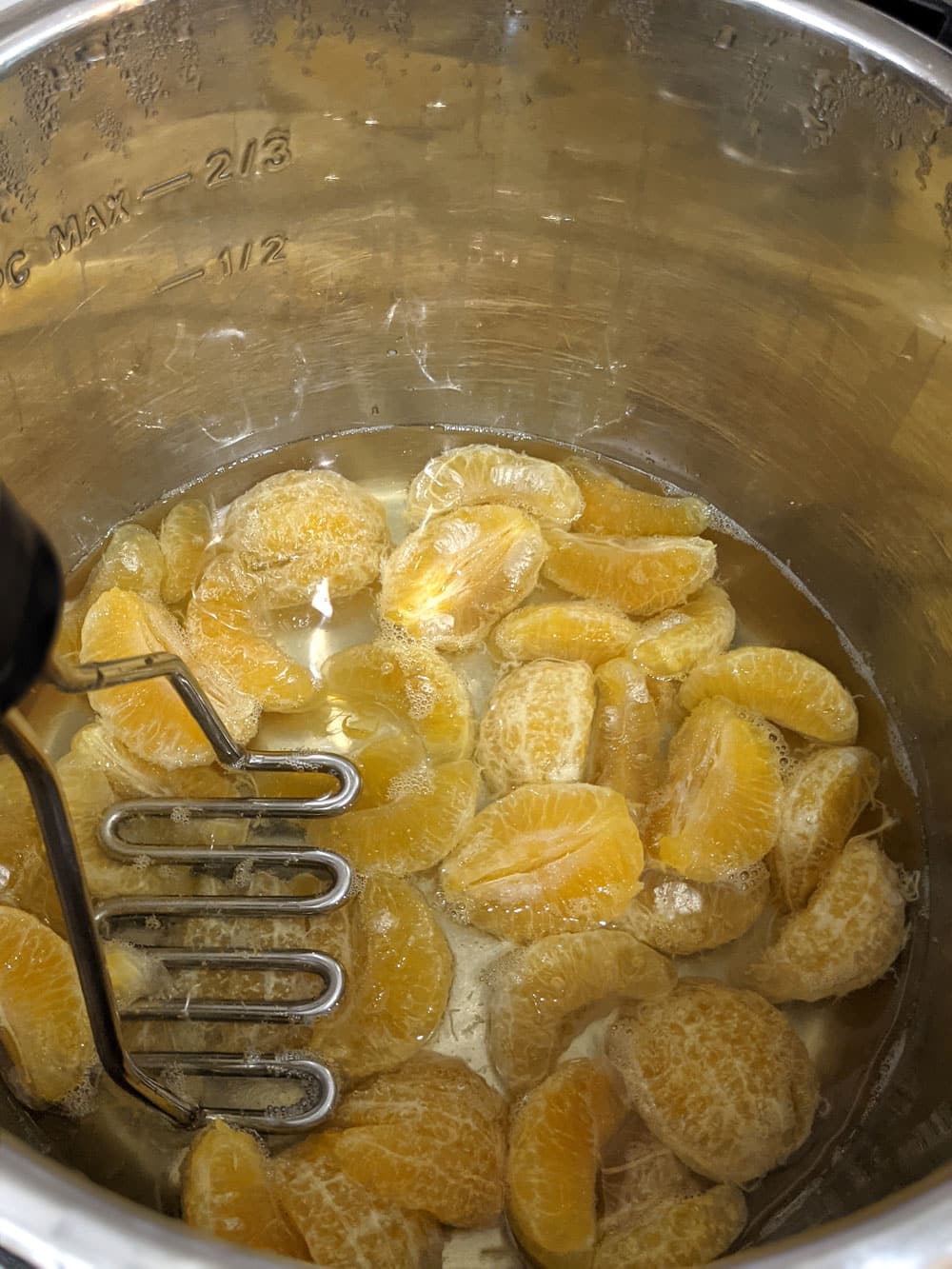 mash oranges in instant pot