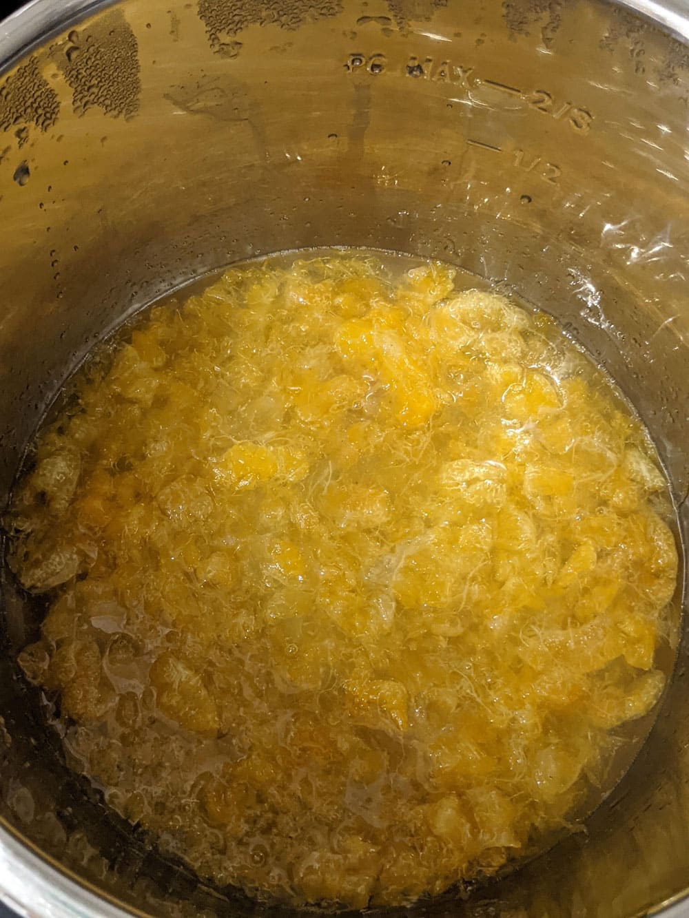 making orange jam in instant pot