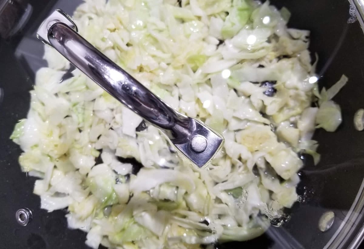 cooking cabbage
