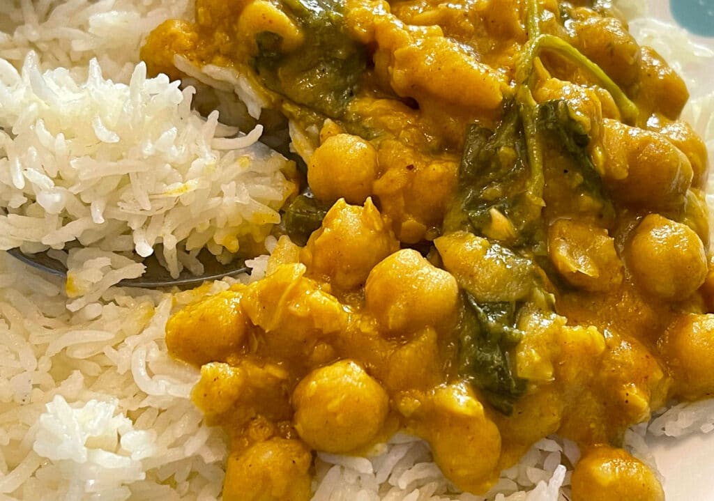 kale chickpea curry