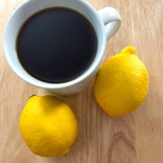 lemon coffee with lemon juice