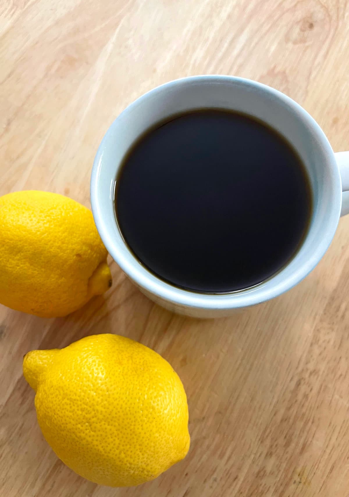 lemon coffee with lemon juice