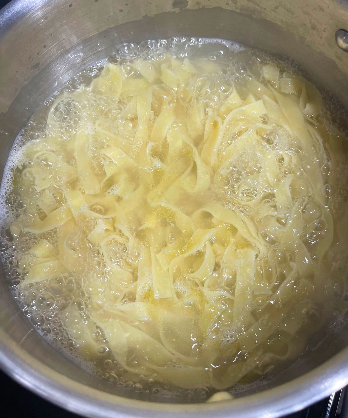 cooking tagliatelle egg noodles