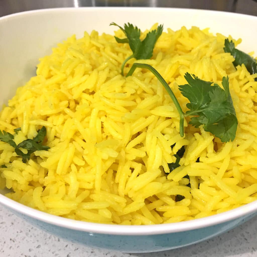 Instant Pot Yellow Rice With Turmeric Spice
