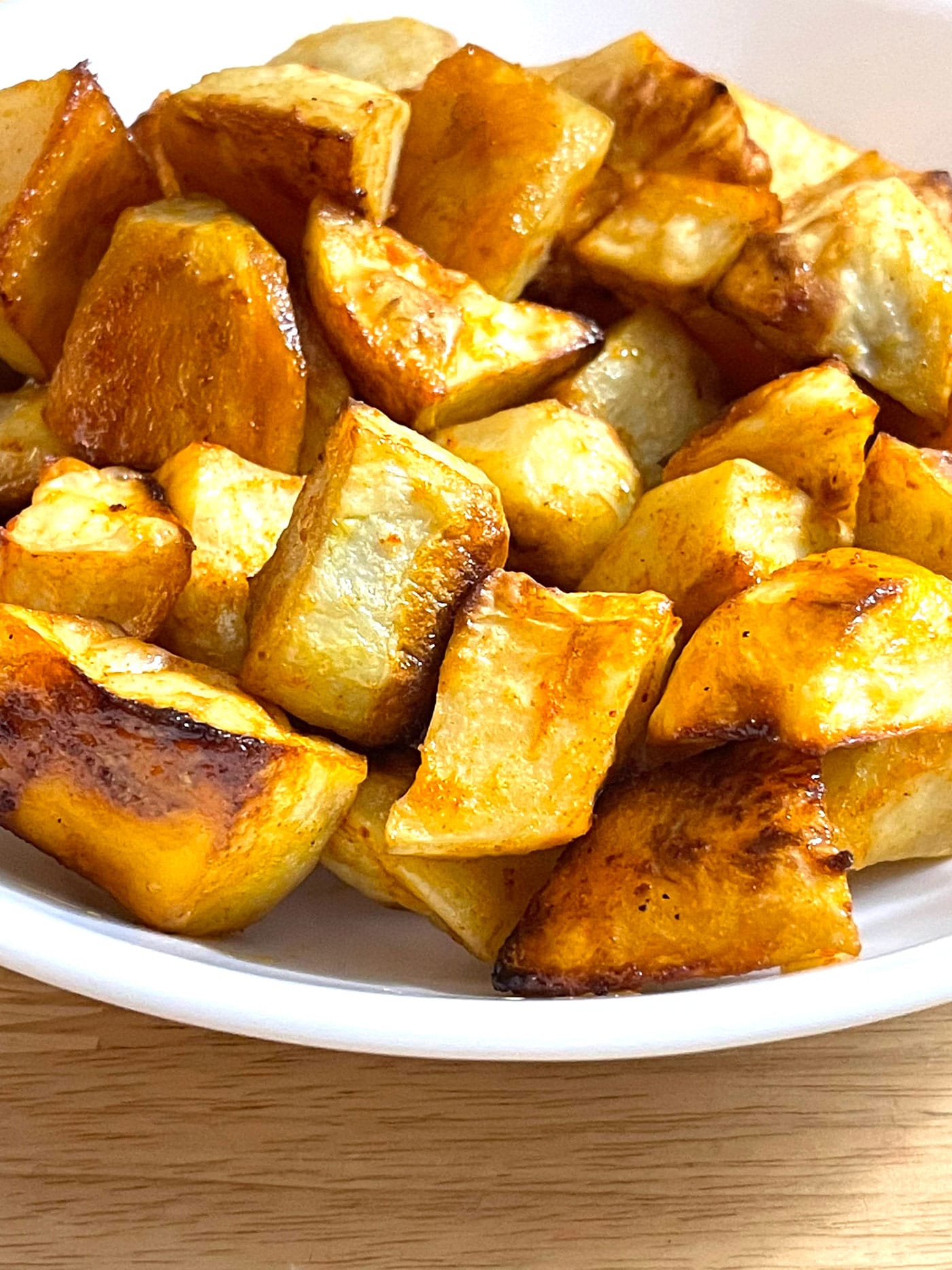 roasted seasoned yellow potatoes