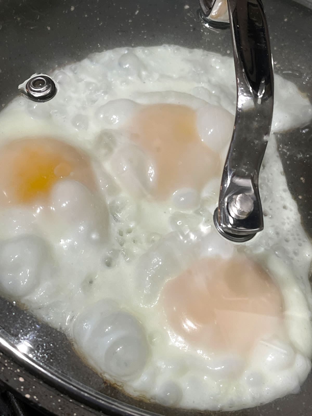 making basted eggs