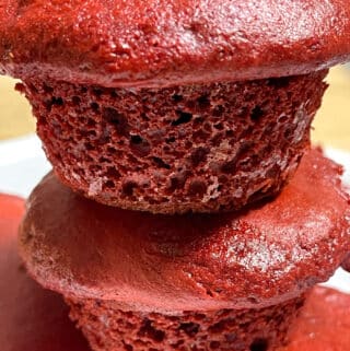 red velvet cake mix muffins