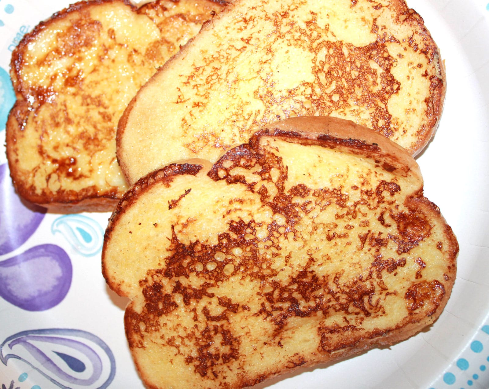 easy best french toast with white bread slices