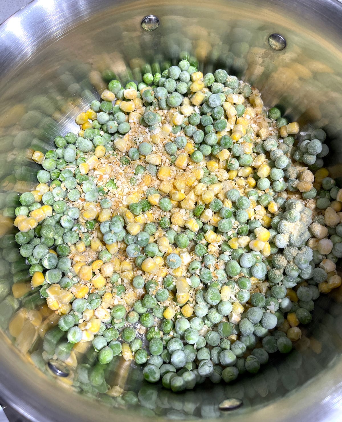 frozen peas and corn