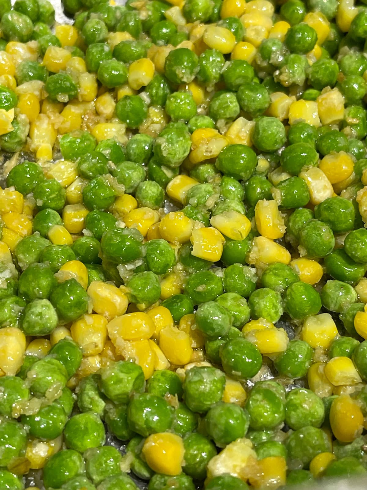 peas and corn