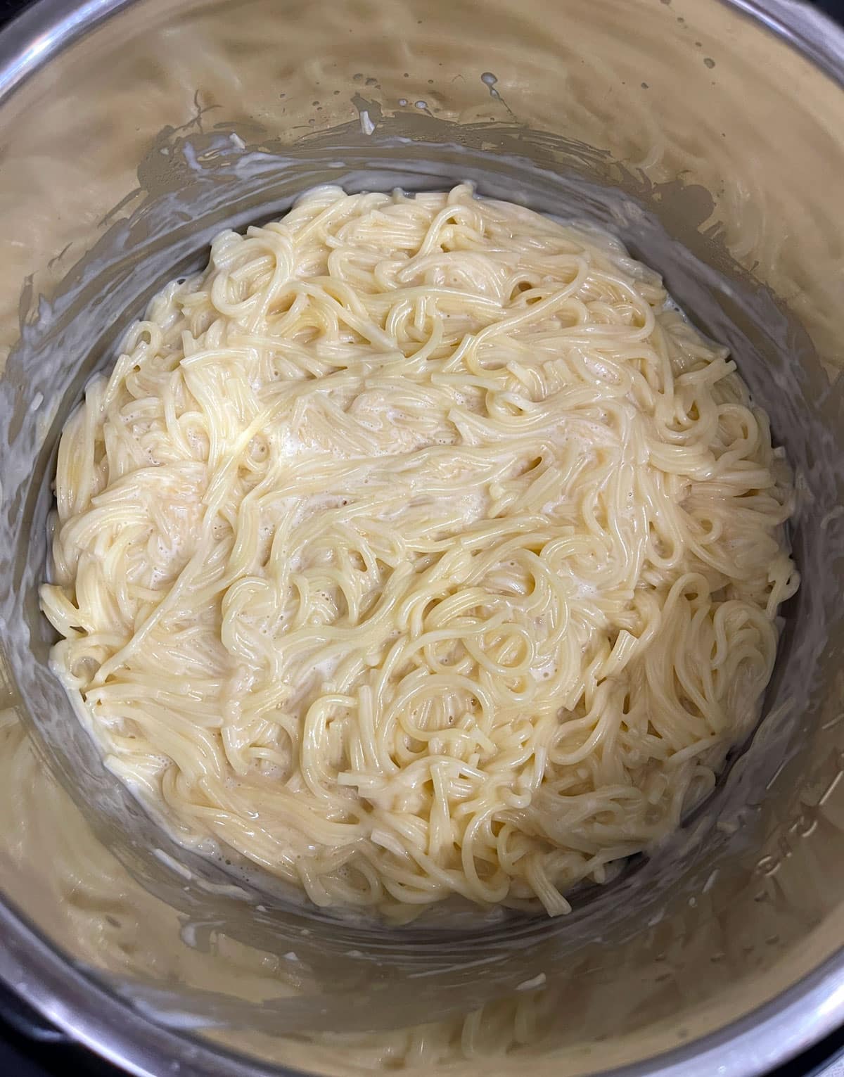 making alfredo spaghetti in instant pot