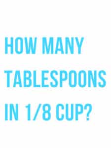 1 8 cup to tablespoons
