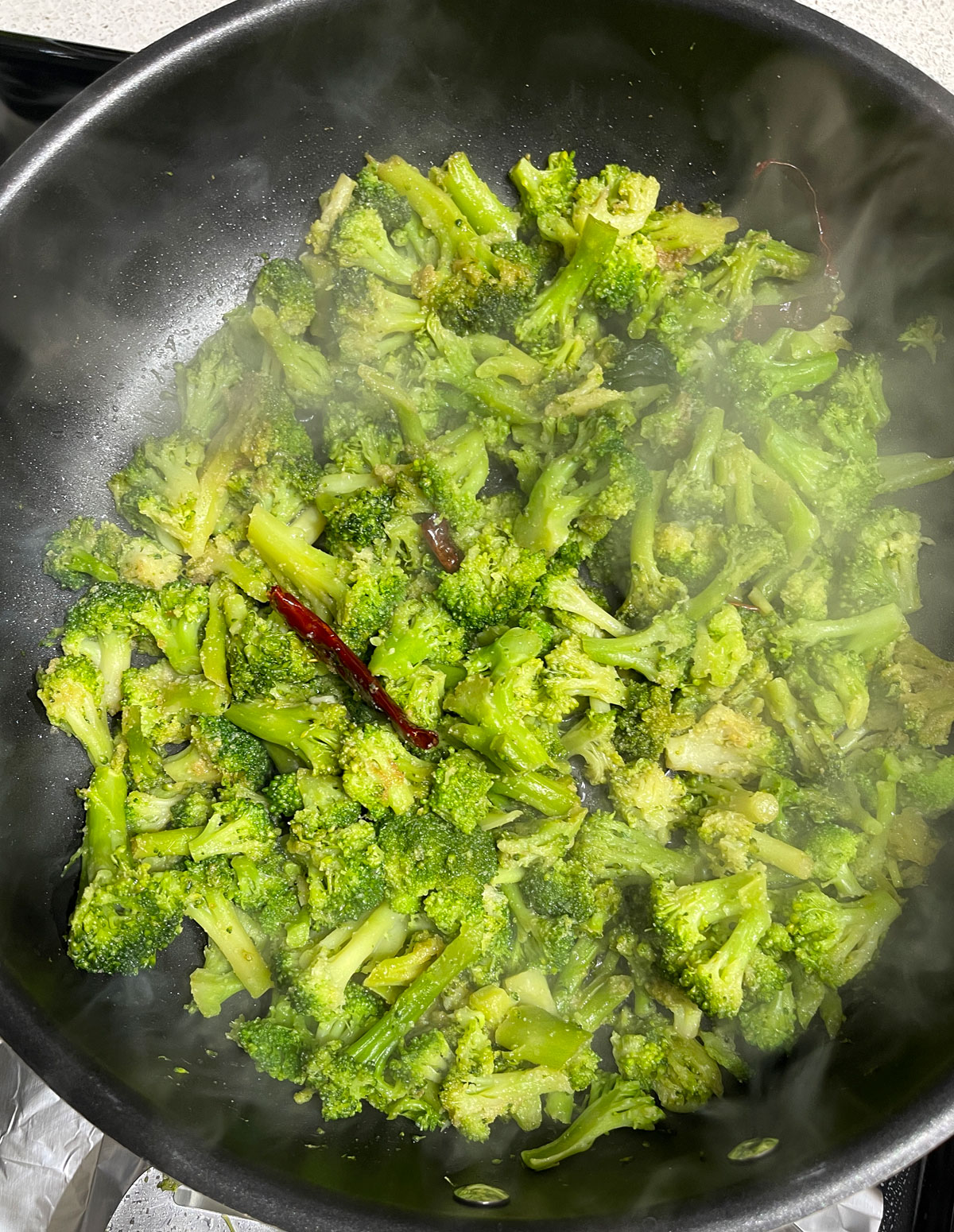 cooking broccoletti baby broccoli