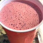 plum smoothie using red plums
