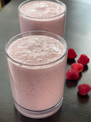 raspberry milkshake without ice cream