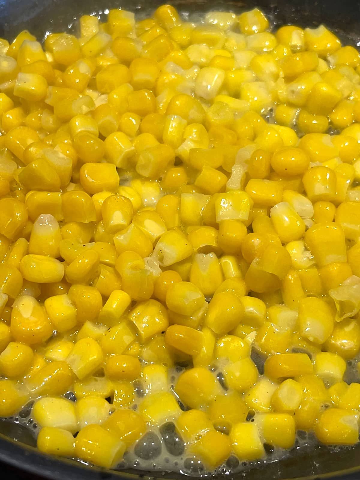 making buttered corn from frozen corn
