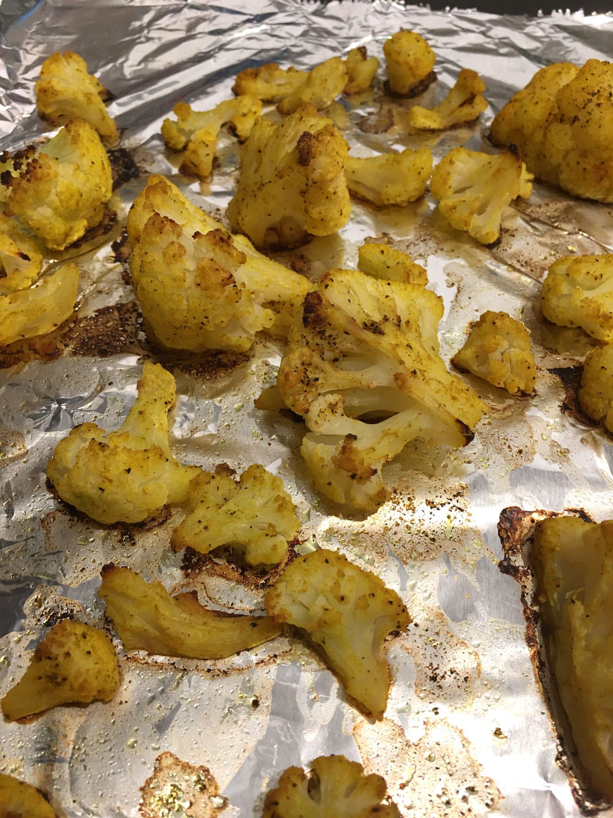 roasted frozen cauliflower