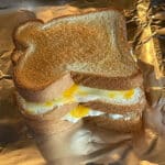 toasted cream cheese corn dip sandwich