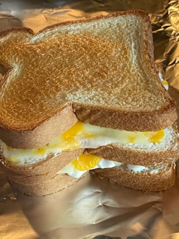 toasted cream cheese corn dip sandwich