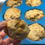 banana muffins with 2 bananas