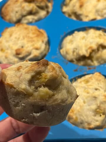 banana muffins with 2 bananas
