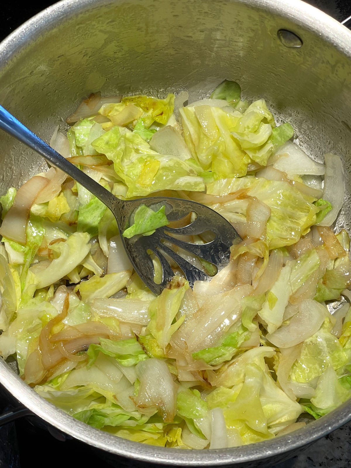 how to saute cabbage and onions