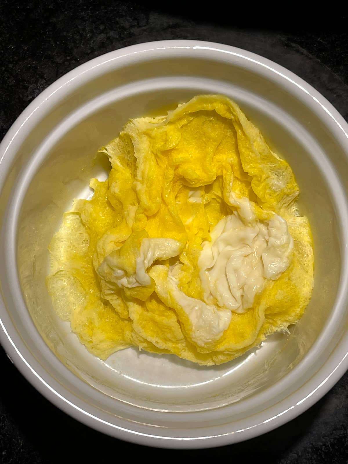 microwave egg omelete for one