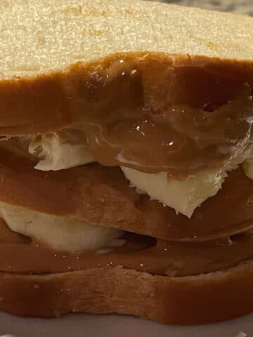 peanut butter honey banana sandwich