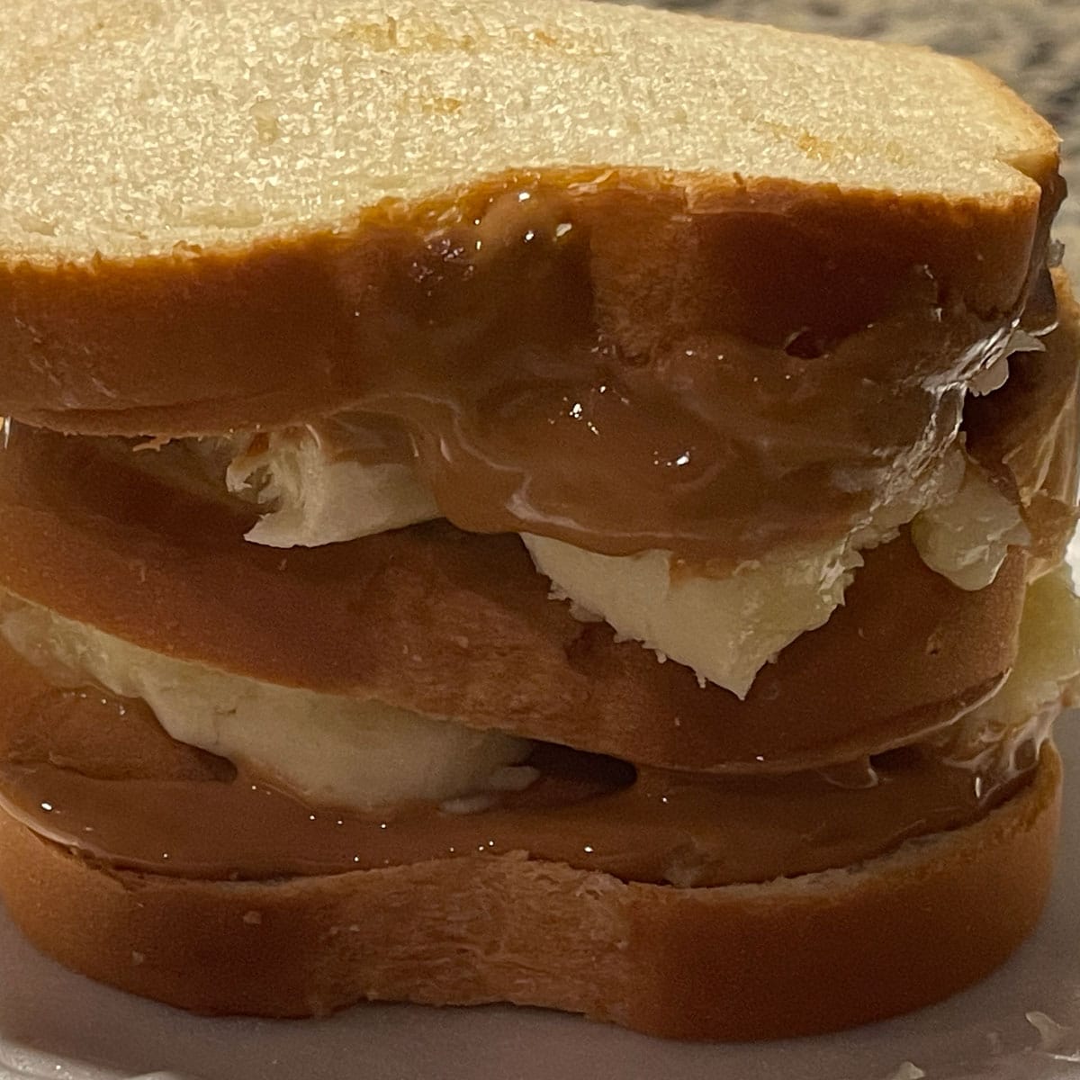 peanut butter honey banana sandwich