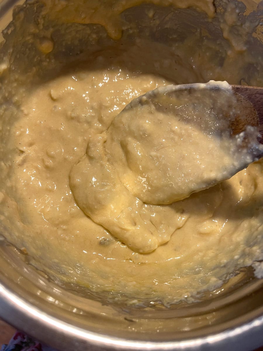 peanut butter banana pancake batter