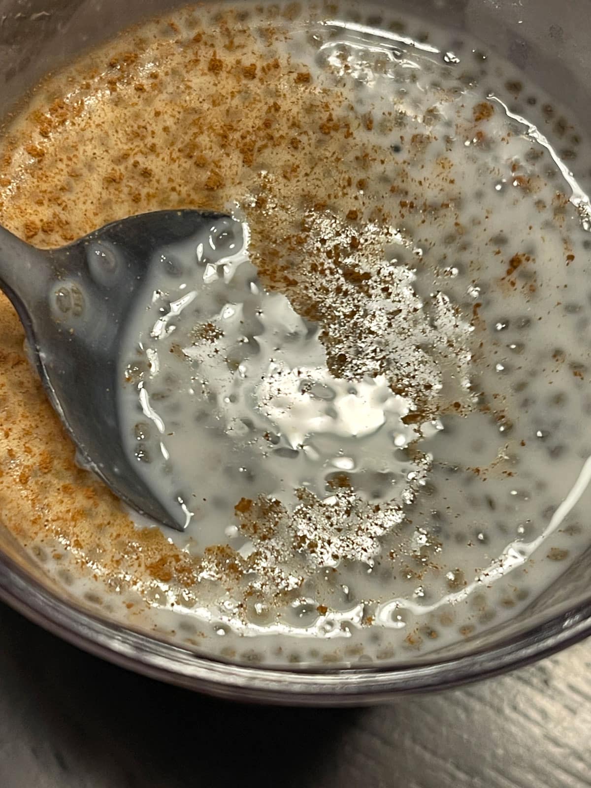 cinnamon vanilla chia seed pudding
