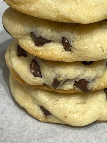 eggless vanilla chocolate chip cookies